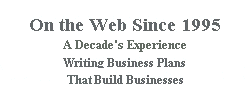 Experience matters when writing business plans
